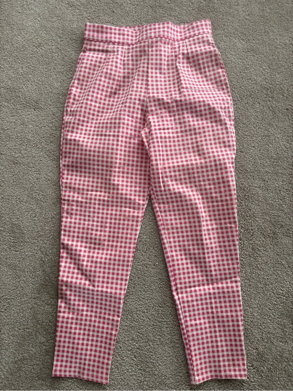 Vixen by Micheline Pitt Pink Gingham Pants